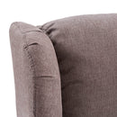 Poltrona Relax Reclinabile Manuale in Tessuto Bergere Arlette a Tortora-3