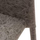 Sedia Imbottita 46x50x89 cm in Similpelle Dani Plus Grigio Meccanico-4