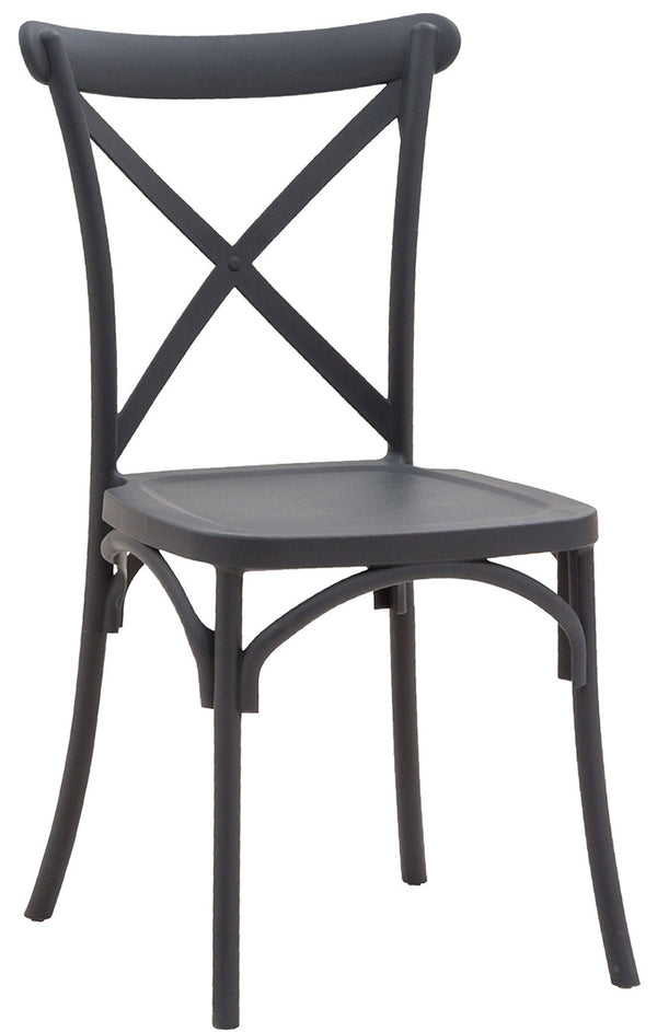 online Sedia 90x43x43 cm in Polipropilene Retrò Cenere