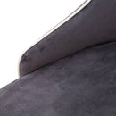 Sgabello Alto 45x50x110 cm in Tessuto Vellutato New Plana Plus Cenere-3