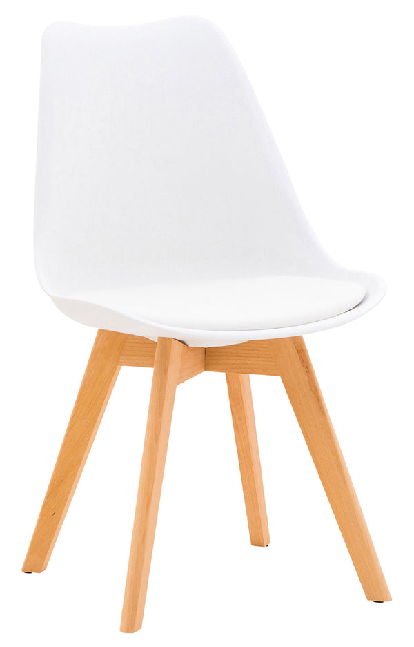 Sedia 45x55x88 cm in Poliuretano e Legno Isla Bianca prezzo