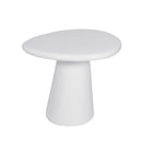 Tavolino Grey Stone, Resina Bianco Laccato Opaco-2