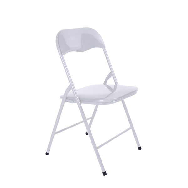 Sedia Pieghevole in Metallo 88x25,5x44,5 cm Bianco online
