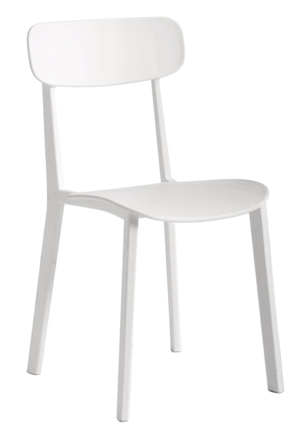 sconto Sedia 81x45x39 cm in Polipropilene Chapeau Bianca