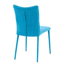 Sedia Imbottita 44x59x96 cm in Tessuto First Blu-6