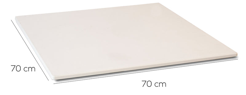 Tavolo plastica bianco da giardino 70x70cm per esterno salvaspazio