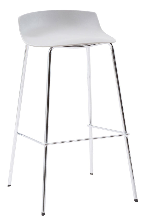acquista Sgabello da Bar 39x45x78 cm in Polipropilene Oxford Grigio