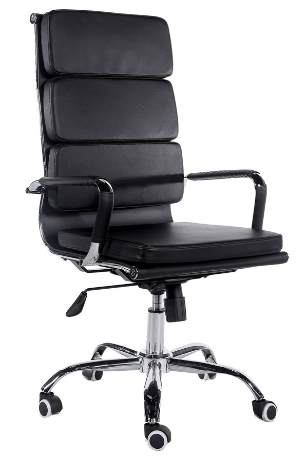 Sedia Poltrona Presidenziale da Ufficio in Similpelle Mito Nera acquista