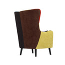 Poltrona Imbottita 80x76x108 cm in Tessuto Patchwork Flavia Multicolore-4