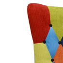 Poltrona Imbottita 80x76x108 cm in Tessuto Patchwork Flavia Multicolore-6