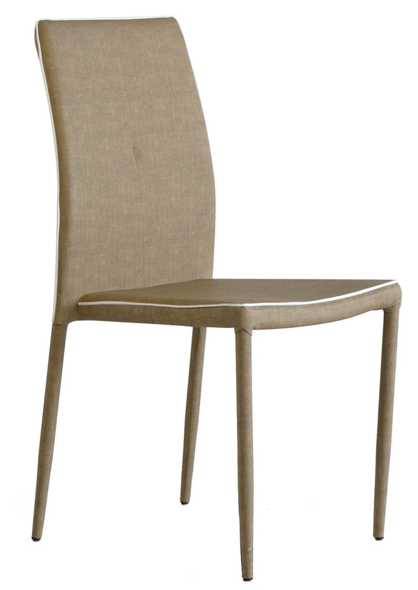 acquista Sedia Imbottita 52x44x91 cm in Similpelle Galaxi Cappuccino