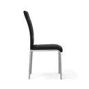 Sedia imbottita 42x53x94 cm in Similpelle Kade Nera-3