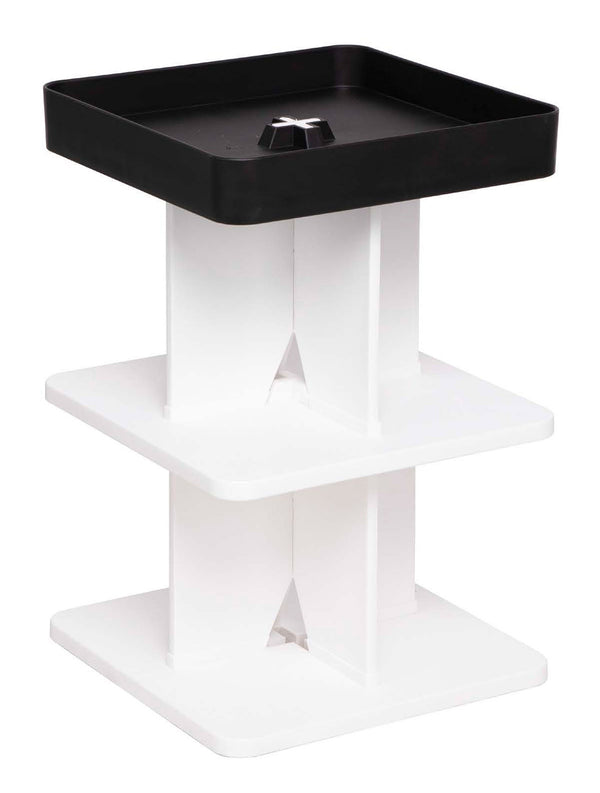 prezzo Tavolino Moderno 40x40x60,5 cm in Polipropilene Rigido Nero