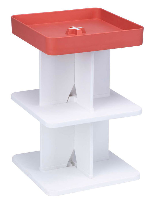 Tavolino Moderno 40x40x60,5 cm in Polipropilene Rigido Rosso online