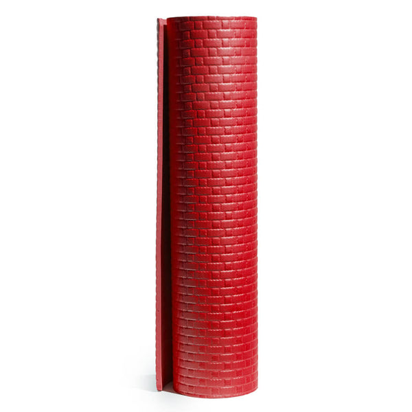 prezzo Tappeto per Yoga Fitness 173x61 cm Spessore 8 mm Rosso