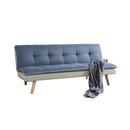 Divano Letto Muffin 3 Posti Tessuto Grigio Beige Blu-1