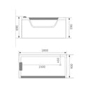 Vasca da Bagno Idromassaggio Rettangolare 180X90 cm Carnelli Pacha-8