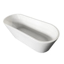 Vasca da Bagno Tradizionale Ovale 170x70 cm Carnelli Freestanding Venere Bianca-3