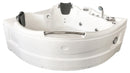 Vasca da Bagno Idromassaggio Angolare 150x150 cm Carnelli Ginevra Bianca-1