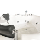 Vasca da Bagno Idromassaggio Angolare 150x150 cm Carnelli Ginevra Bianca-5