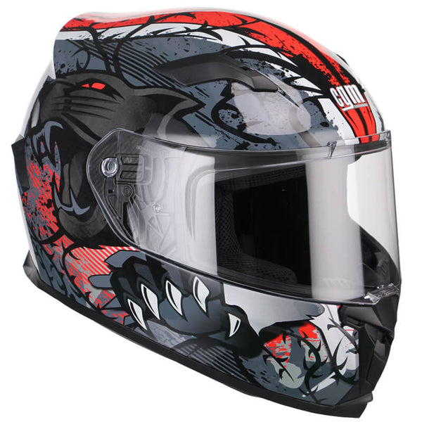 sconto Casco Integrale per Scooter Visiera Lunga CGM Panther 307S Rosso Varie Misure