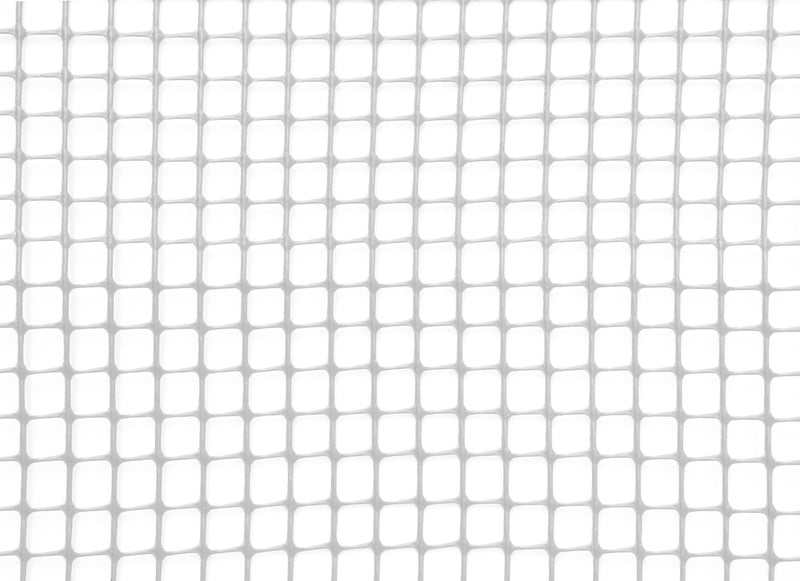 Rete Quadra da Giardino 10mm in Plastica 1x30m Rama Mirror Bianco-1