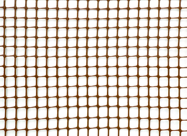 online Rete Quadra da Giardino 10mm in Plastica 1x30m Rama Mirror Marrone