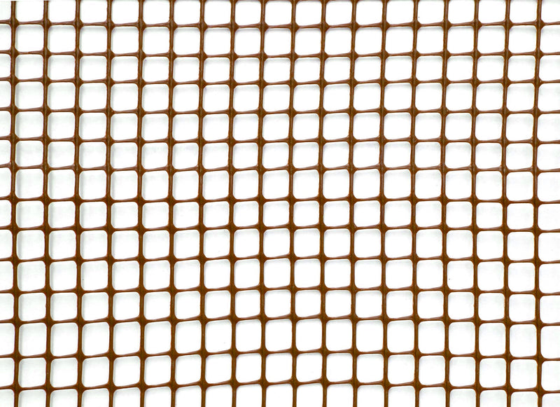 Rete Quadra da Giardino 10mm in Plastica 1x30m Rama Mirror Marrone-1