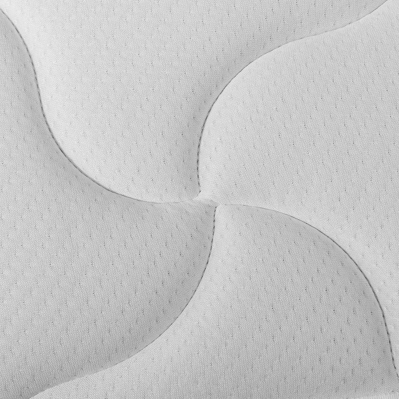 Materasso Memory e Molle Mastrimoniale Francese 140x190 cm H20 Bianco-9