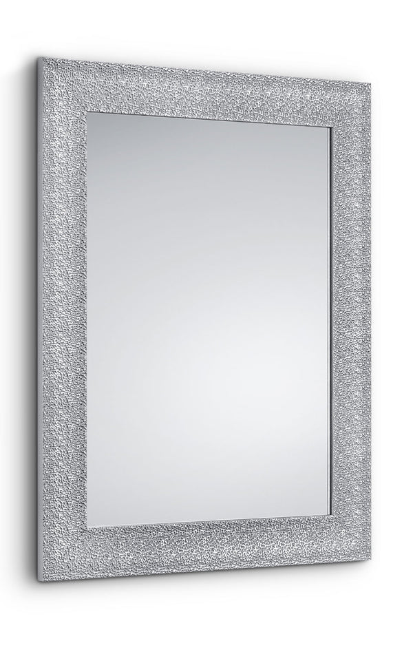 Specchio da Parete 55x70x1,7 cm in Plastica Farina Cromo sconto