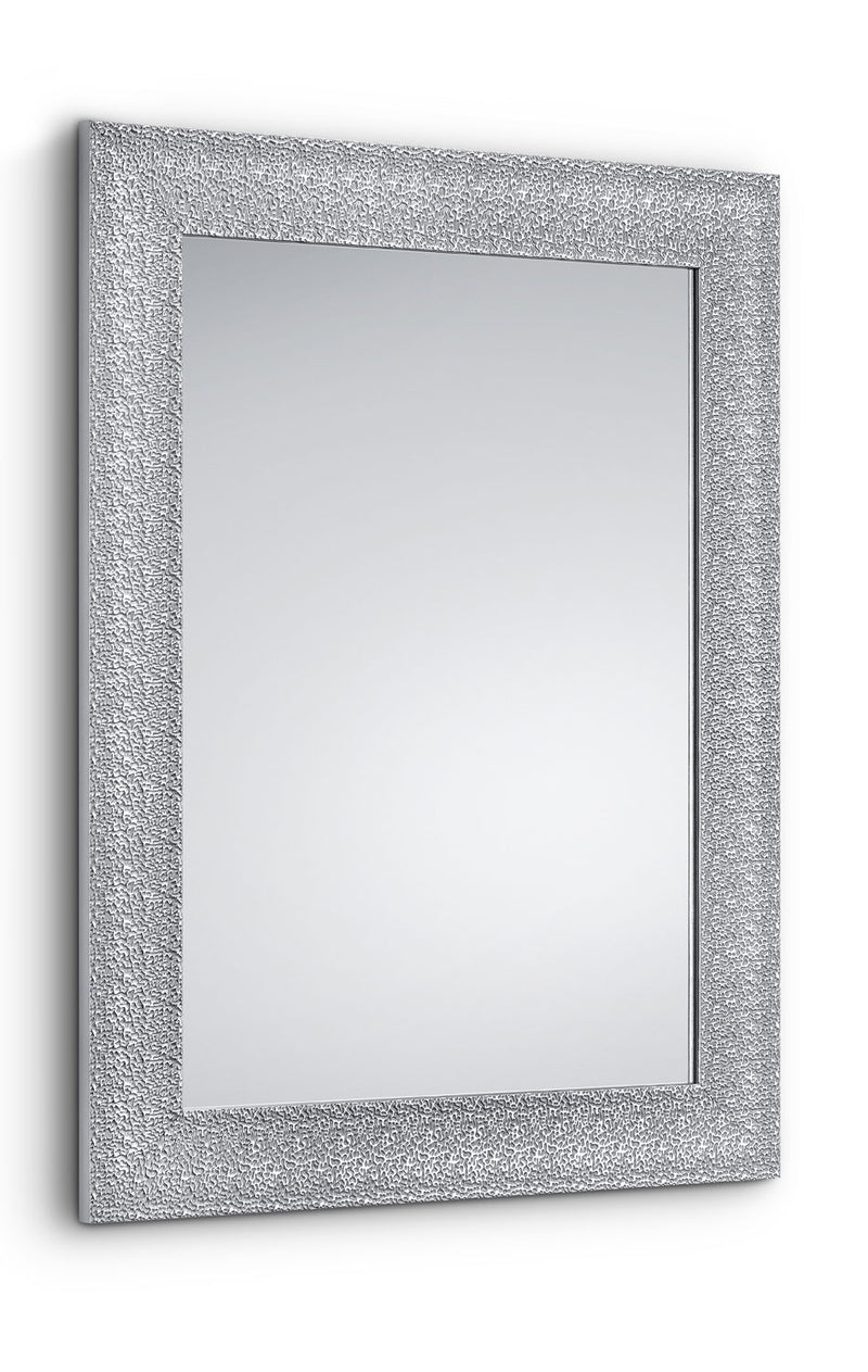 Specchio da Parete 55x70x1,7 cm in Plastica Farina Cromo-1