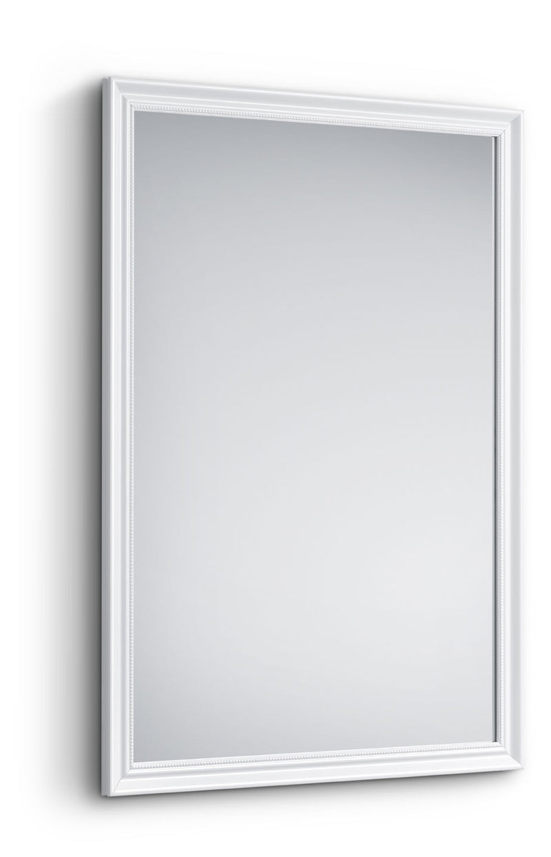 Specchio da Parete 50x70x1,9 cm in Plastica Frieda Bianco-1