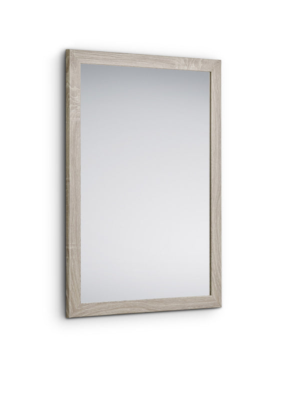 Specchio da Parete 48x68x1,6 cm in Legno Kim Rovere chiaro sconto