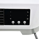 Stufa Elettrica da Parete 45x18,6x11,5 cm con Telecomando Bianco-9