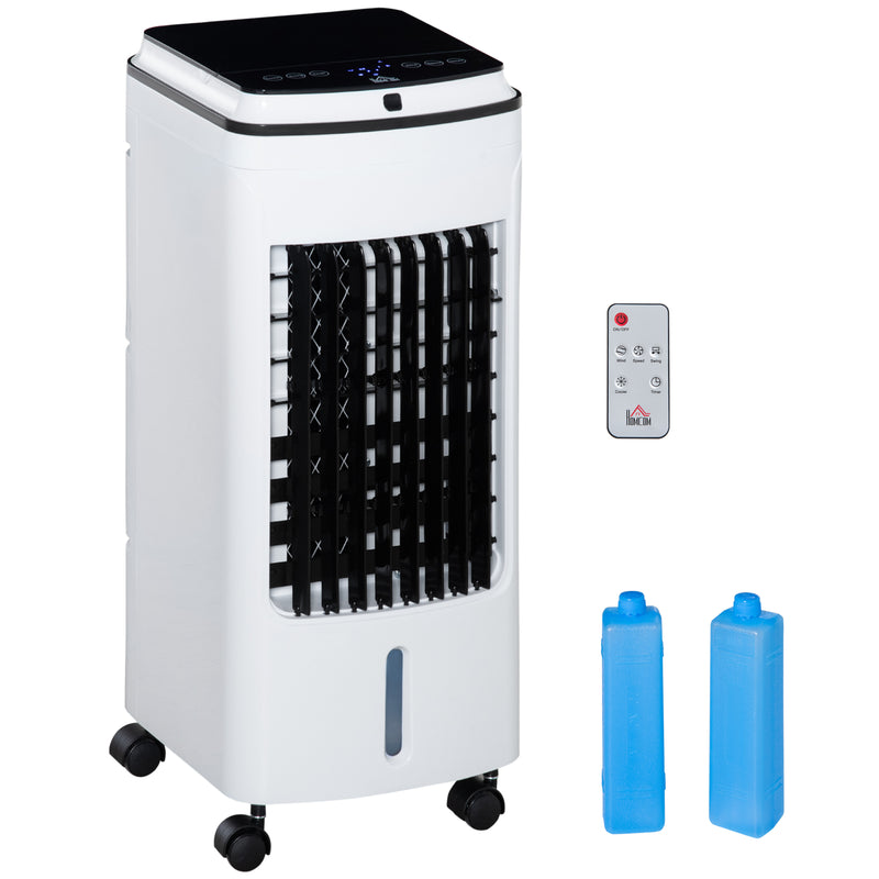 Raffrescatore Ventilatore Evaporativo 4 Litri 75W con Telecomando Bianco-1