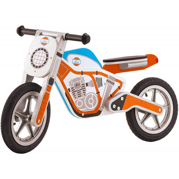 Bicicletta Pedagogica per Bambini in Legno Trudi Arancione online
