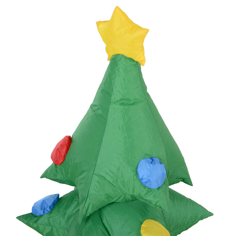 Albero di Natale Gonfiabile 120 cm in Poliestere con Luci LED -4