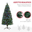 Albero di Natale Artificiale 150 cm in Fibra Ottica Foltissimo con 180 LED -5