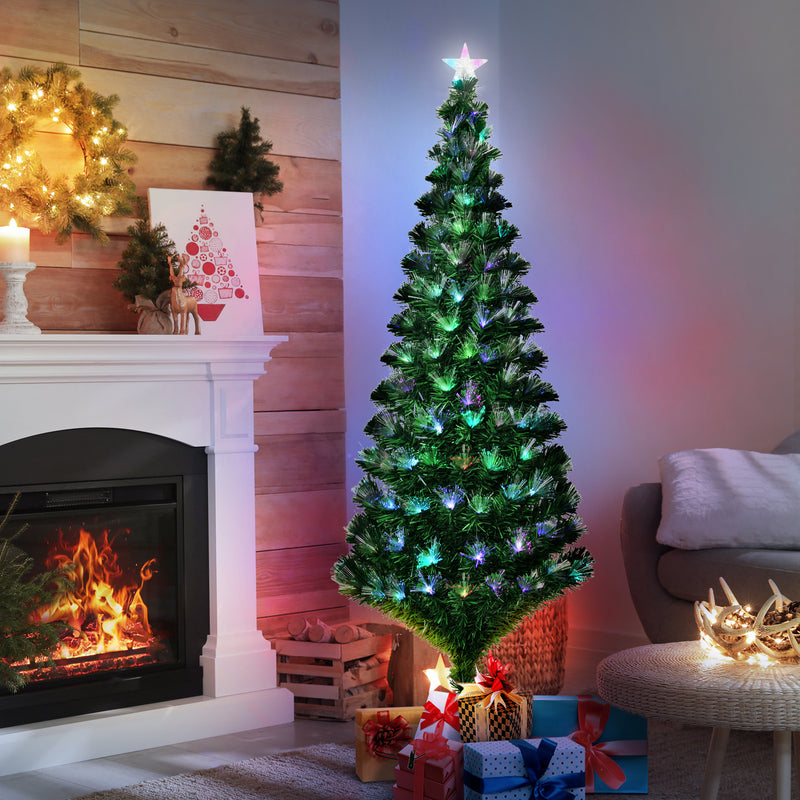 Albero di Natale Artificiale 180 cm in Fibra Ottica Foltissimo 230 LED –  acquista su Giordano Shop