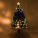 Albero di Natale Artificiale 120 cm 130 Rami in PVC con LED Verde -4