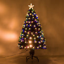 Albero di Natale Artificiale 120 cm 130 Rami in PVC con LED Verde -5