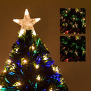 Albero di Natale Artificiale 120 cm 130 Rami in PVC con LED Verde -9