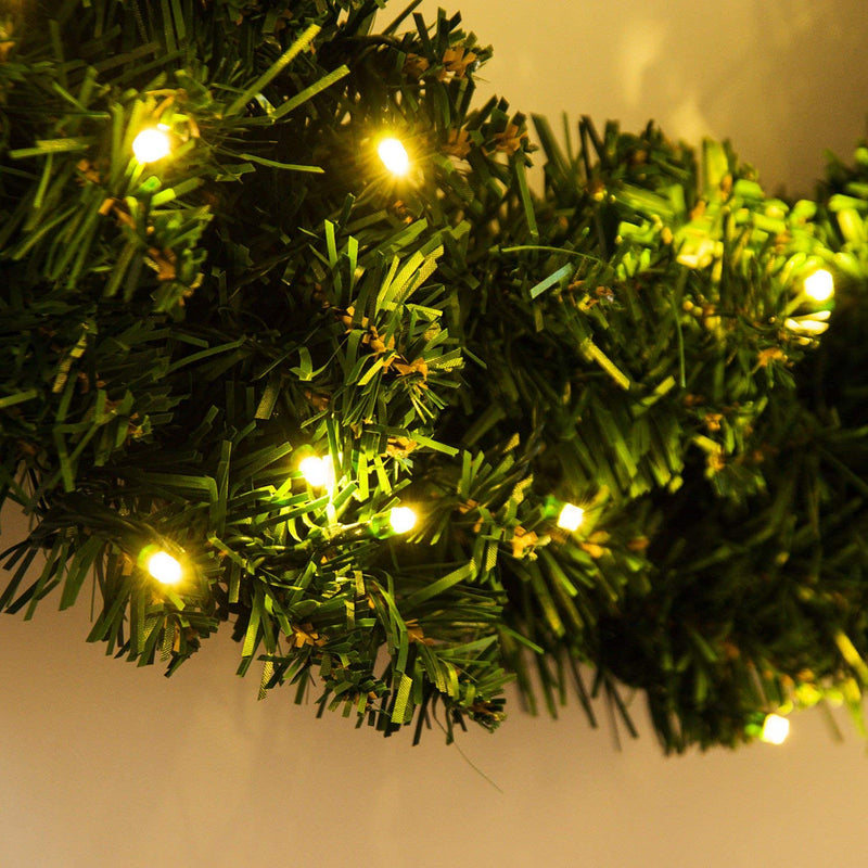 Ghirlanda di Natale Decorativa con 50 Luci Led Ø55 cm -6