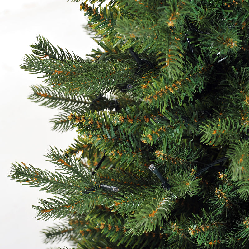 Albero di Natale Artificiale 120 cm 80 Led Verde -7