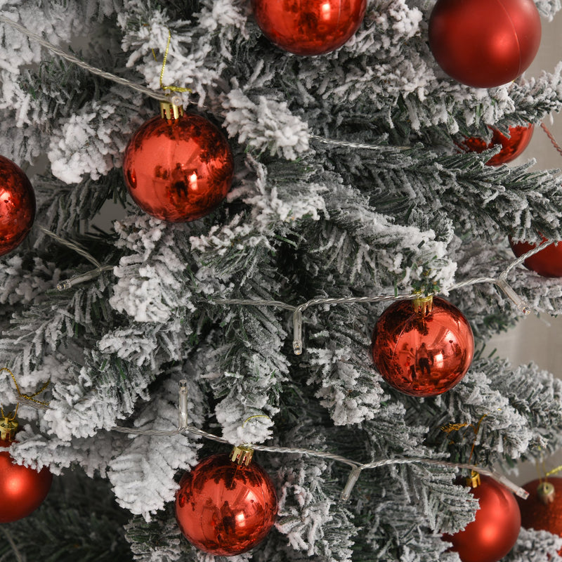 Albero di Natale Artificiale Innevato 180 cm 390 Rami  Pino Verde-10
