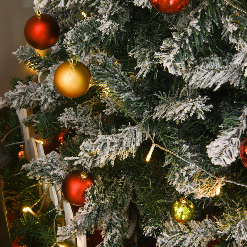 Albero di Natale Artificiale Innevato 210 cm 631 Rami  Pino Verde-9