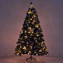 Albero di Natale Artificiale 180 cm 200 LED e Palline Decorative Verde -5
