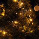 Albero di Natale Artificiale 180 cm 200 LED e Palline Decorative Verde -7
