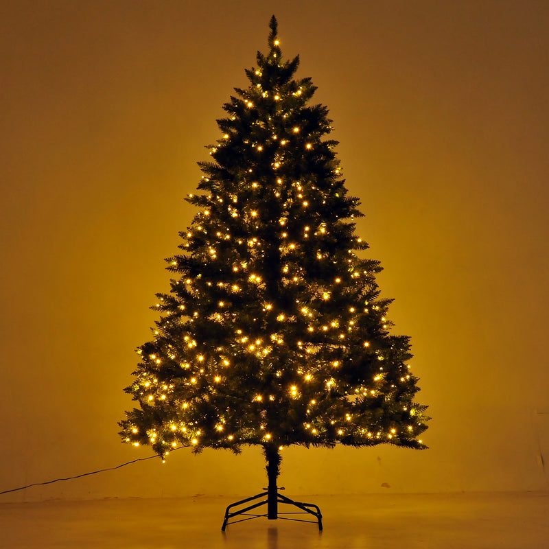 Albero di Natale Artificiale 210 cm 700 Luci LED Verde -4