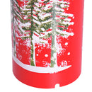 Candela di Natale LED con Proiettore 4 Effetti di Luce Rosso Ø7x15 cm -6